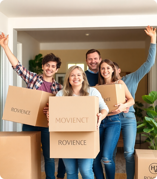 Happy Moving Family